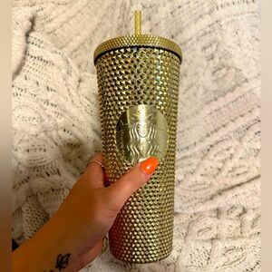 NWT - Limited Edition Gold Studded Starbucks Cold Cup